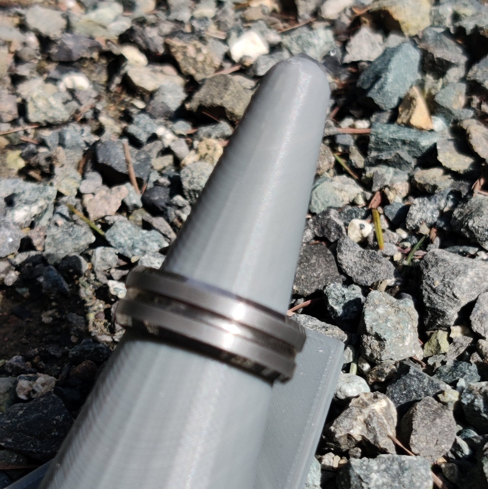 Tungsten Men’s Wedding Band 10.5 High Purity Minimalist Turned